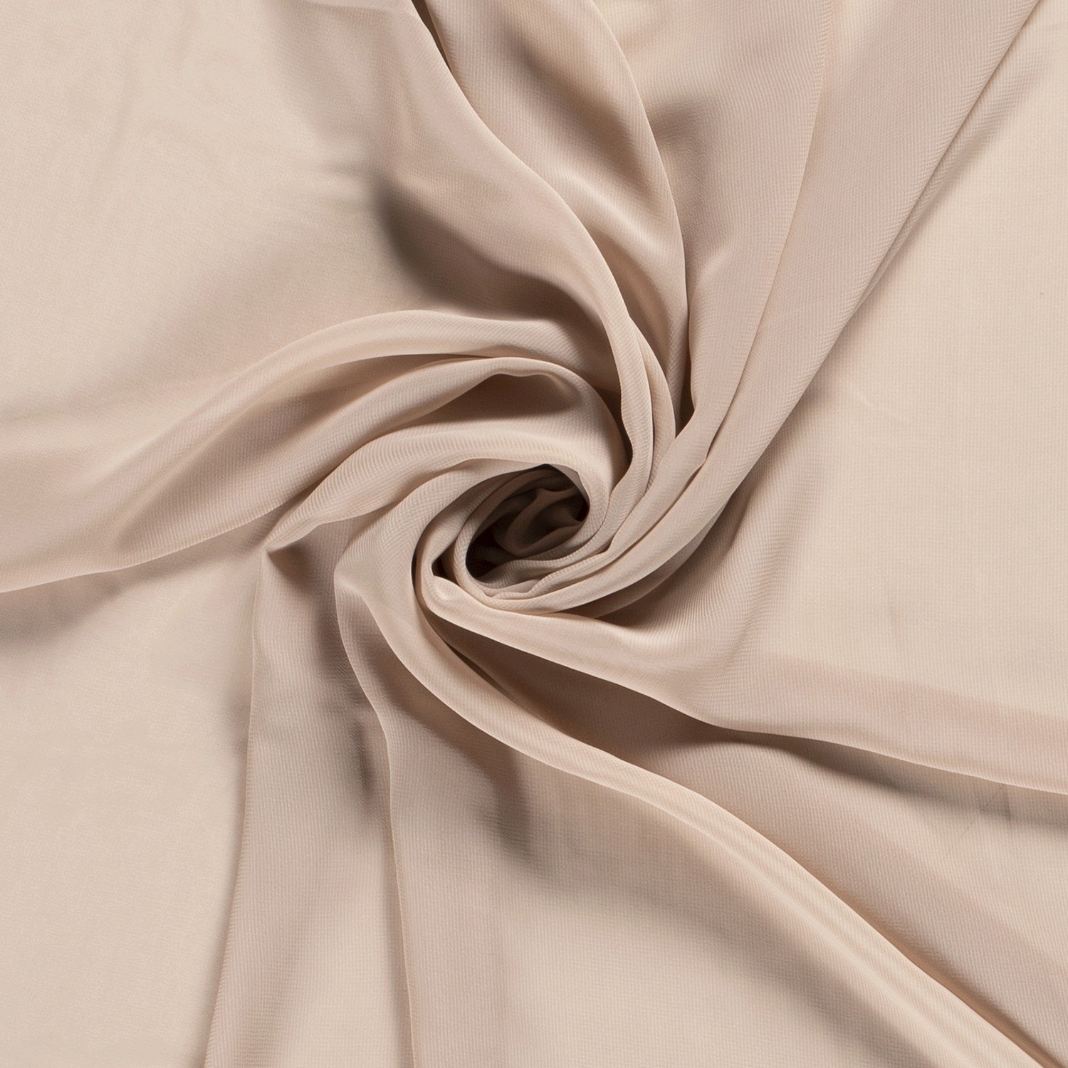 Chiffon, beige, uni