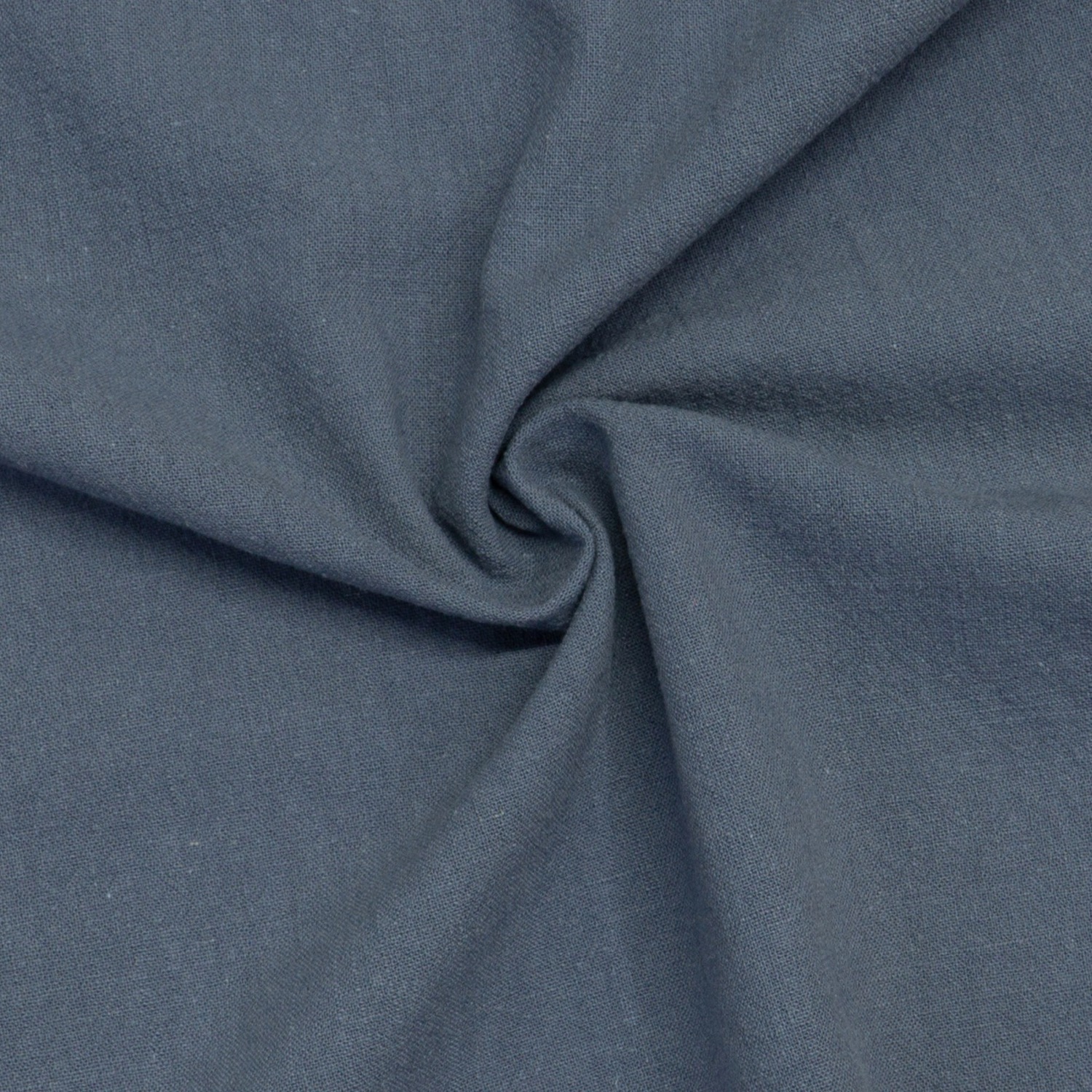 Baumwollstoff, Cretonne, blaugrau, uni, stonewashed