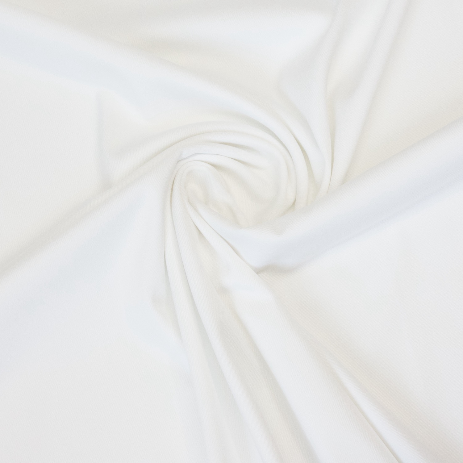 Viskosestoff, Twill, weiß, uni