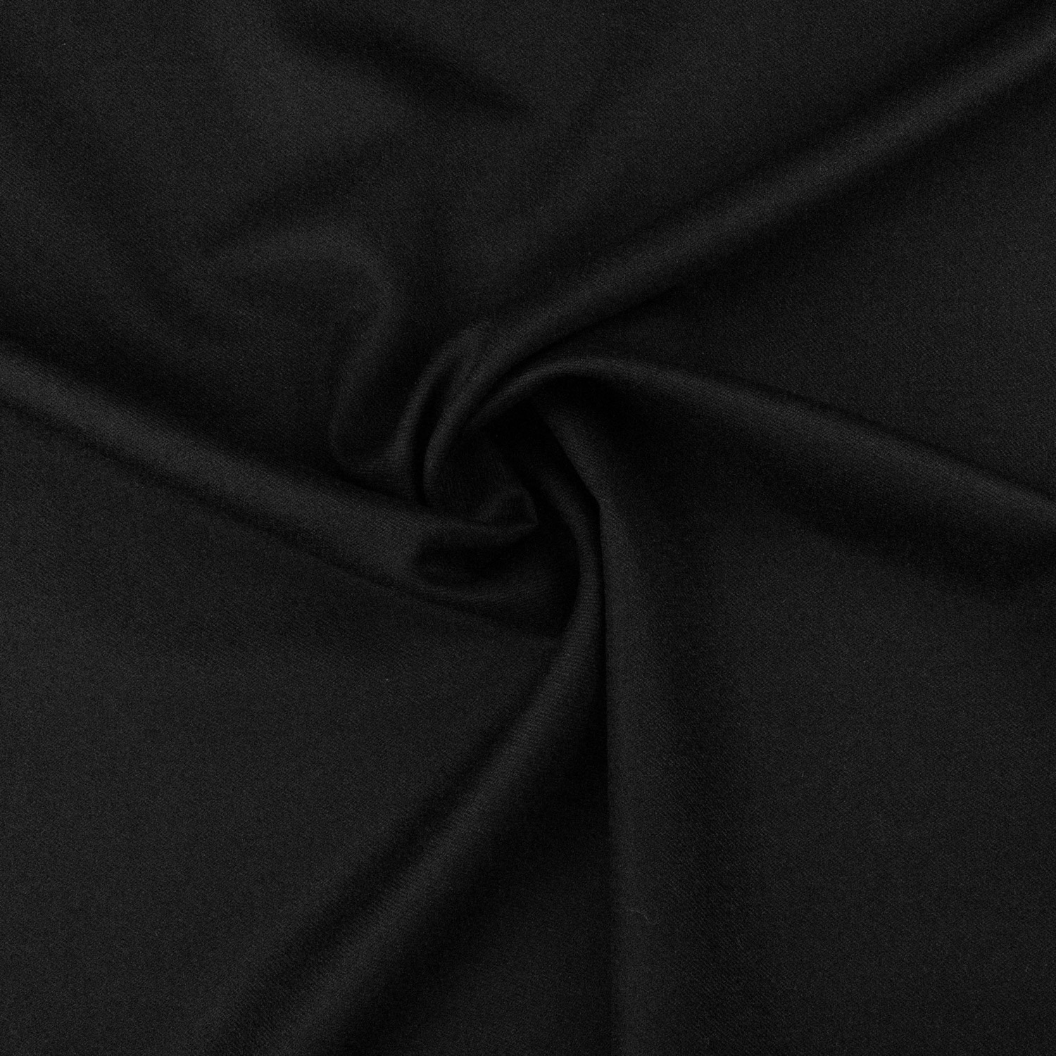 Wollstoff, Twill, schwarz,