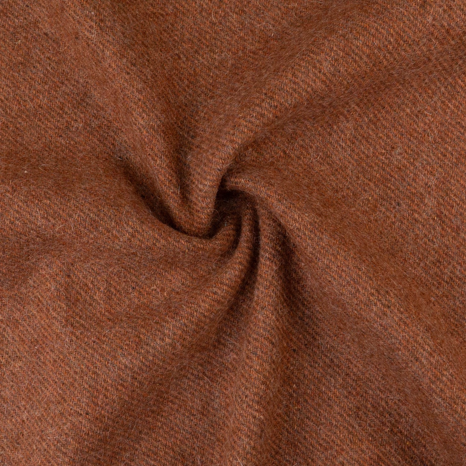 Wollstoff, Streichgarn, ziegelrot, braun, bicolor