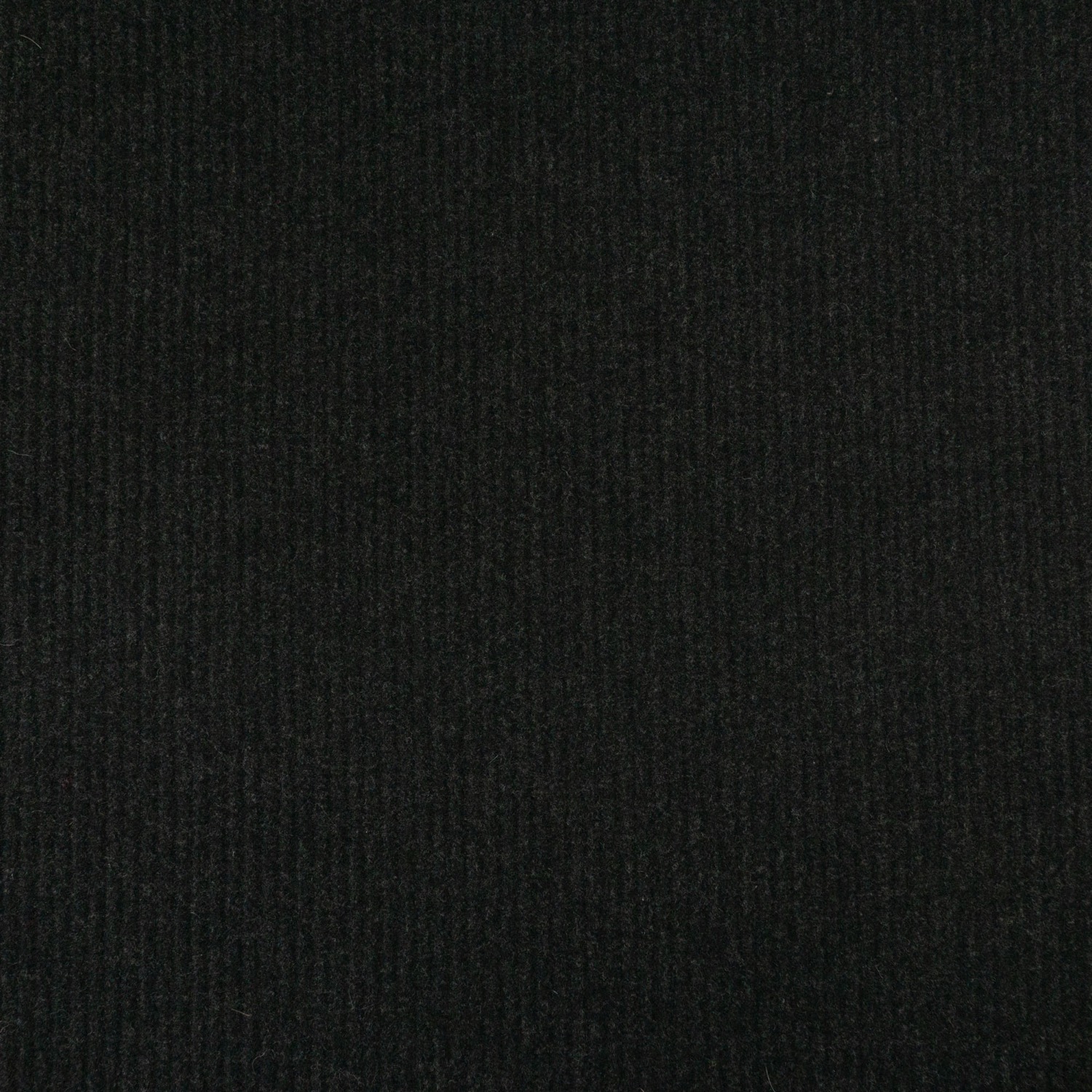Wollstoff, Streichgarn, schwarz, meliert, gerippt