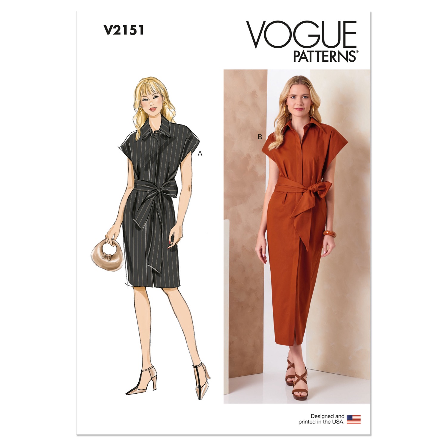 Einzelschnittmuster Vogue, Kleid, große Größen, grün