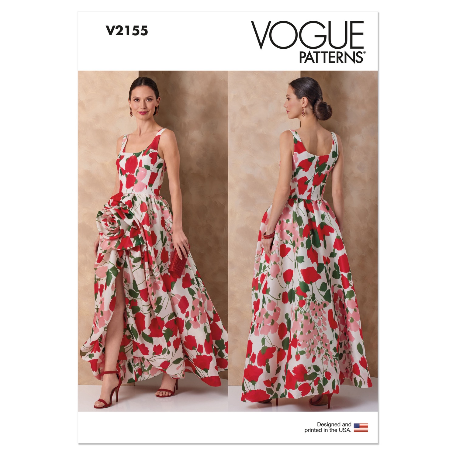 Einzelschnittmuster Vogue, Kleid, große Größen, grün