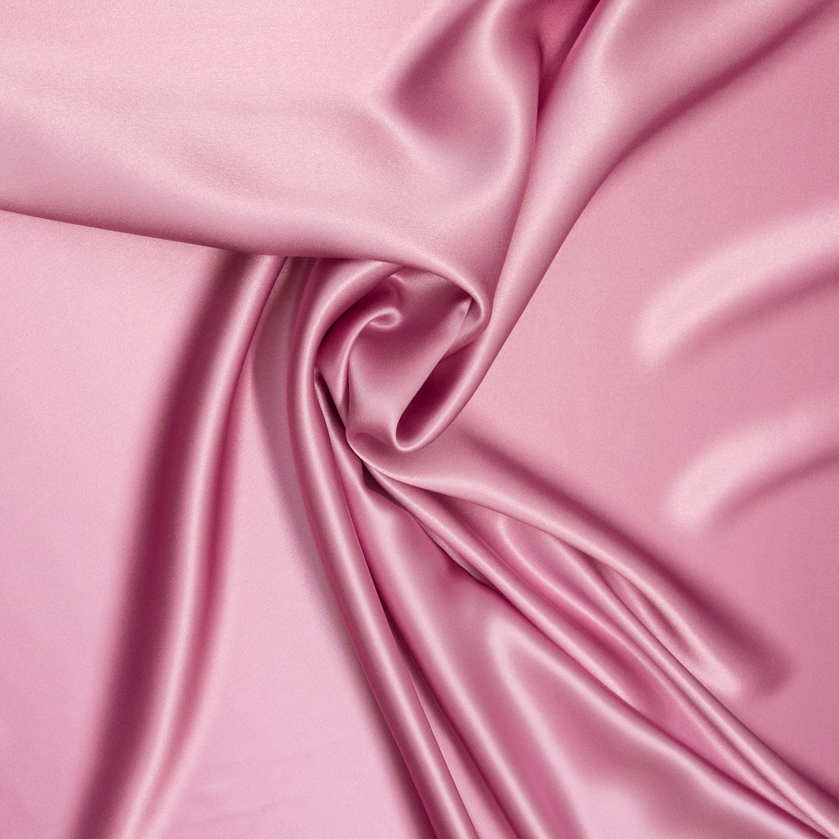 Seidenstoff, Satin, rosa, uni