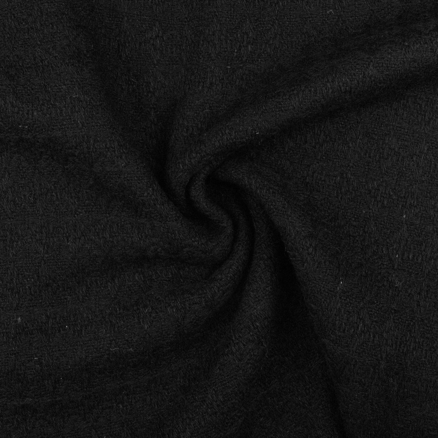 Wollstoff, Buntgewebe, schwarz, uni, Webstruktur