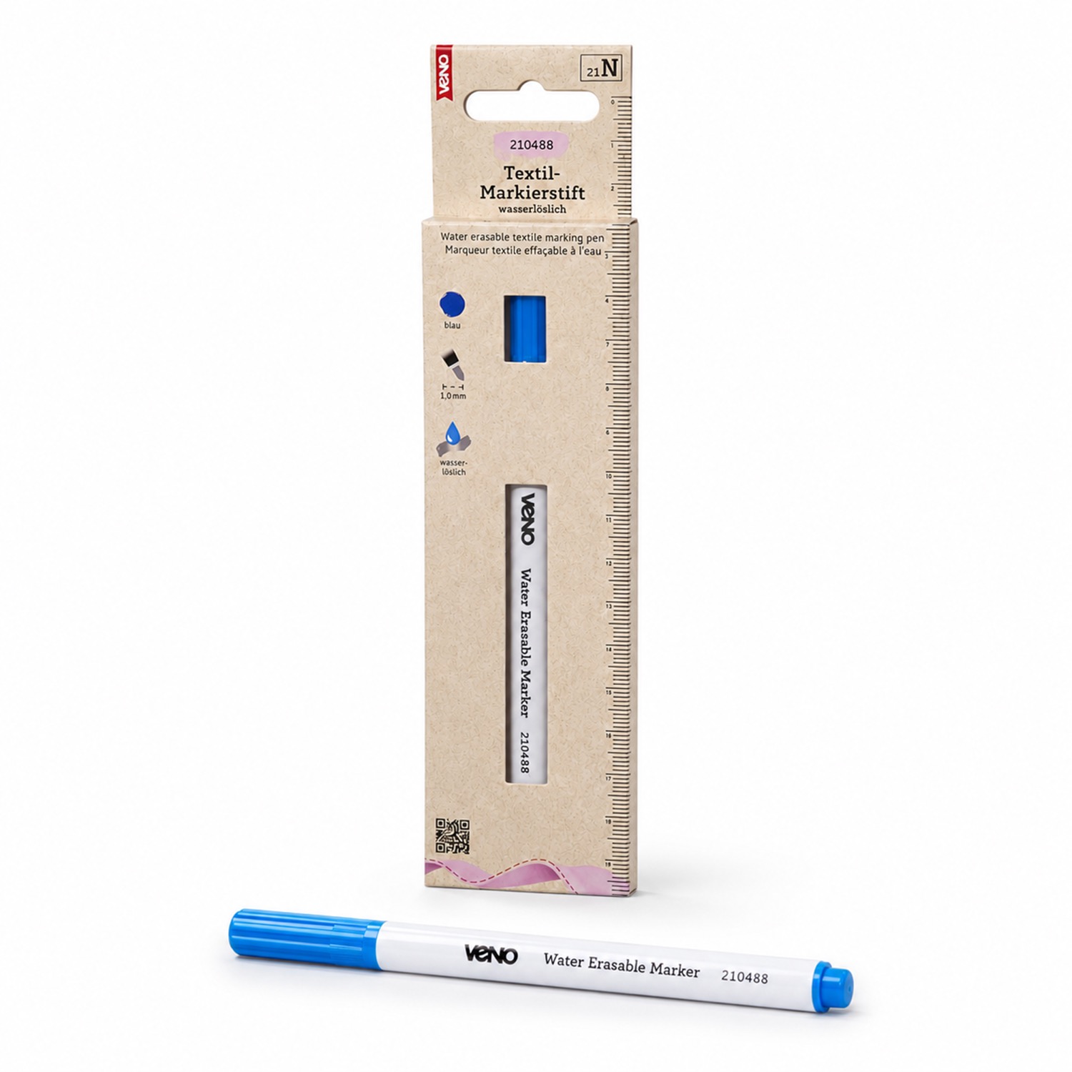 Trickmarker, wasserlöslich, Stück, Kunststoff, blau